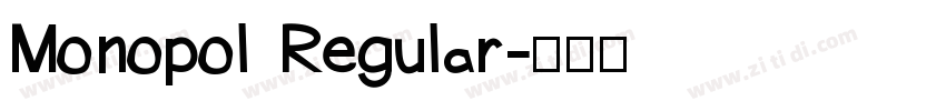 Monopol Regular字体转换